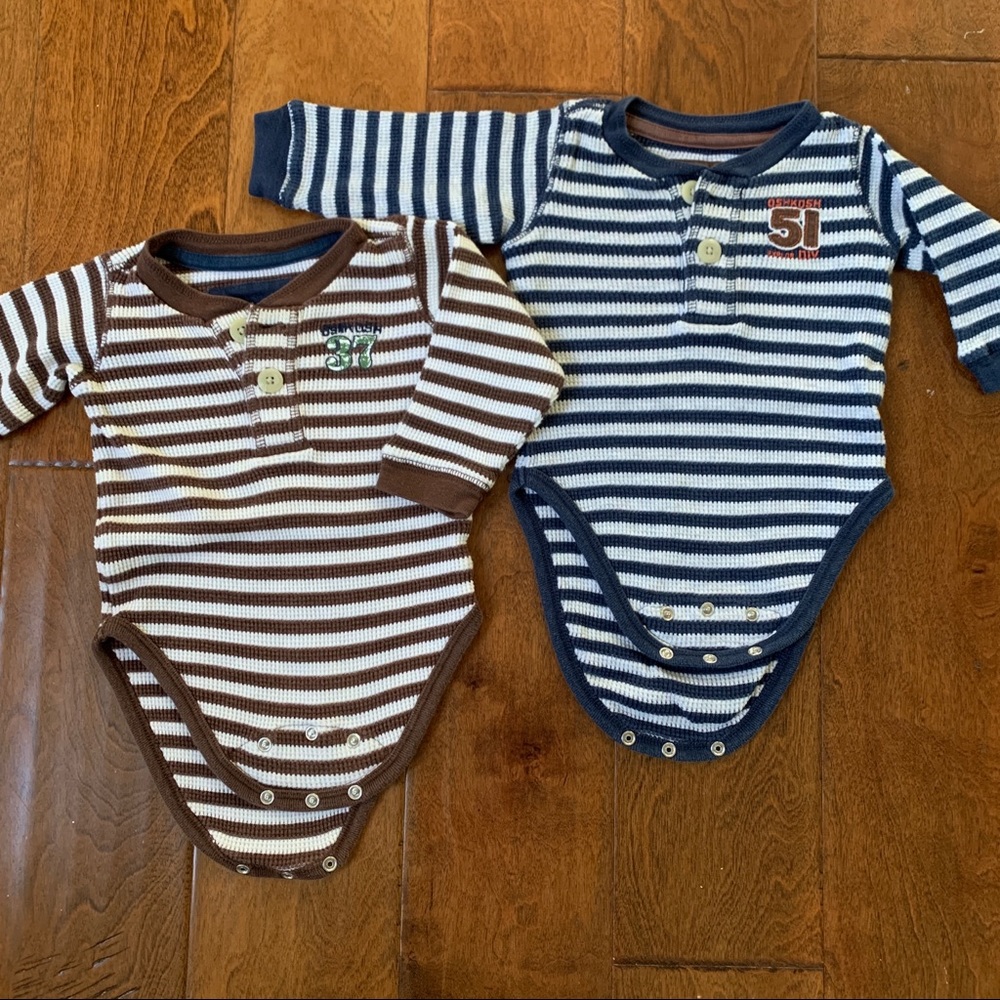 Set of waffle onesie OshKosh
